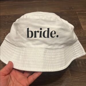 White Bride Bucket Hat